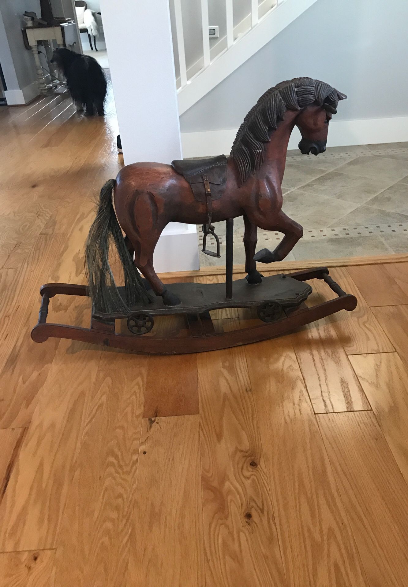 Beautiful hand carved Rockinghorse antique