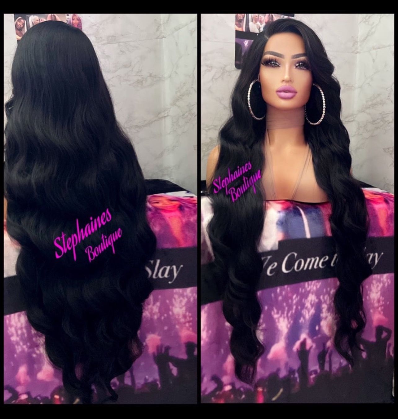 Human Hair Blended Lace Front Wig