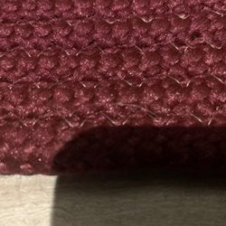 New Burgundy Woven Rug Mat