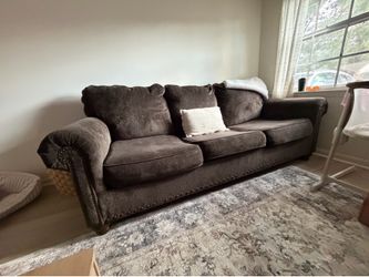 Brown 3-Seater Sofa – Clean, Comfortable, Classic Style