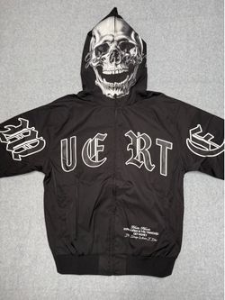 Hasta Muerte Skull Full Zip Up Wind Breaker