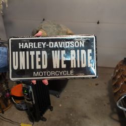 Harley Davidson License Plate 