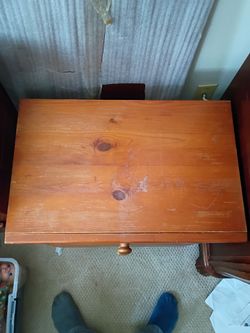 Wooden 2 Drawer Nightstand - Moving Sale