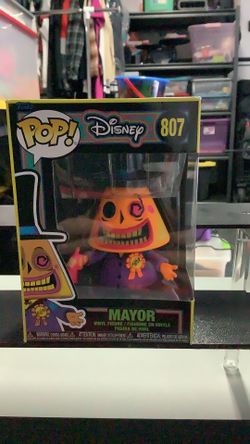 Funko pop! Disney nightmare before Christmas Mayor #8Oh7 black light variant