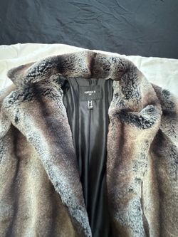 FOREVER 21 Women's Gray Mid-Length Overcoat, Snap Closure, Pockets, M
