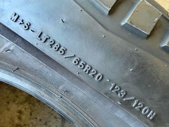 CYBER TRUCK TIRE LT285/60/20 Goodyear (1 Only)