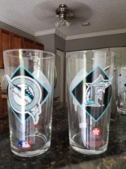 1994 Florida Marlins 8 Glasses