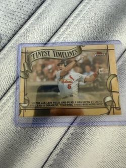 2025 Topps Finest Timelines Albert Pujols Insert Cardinals
