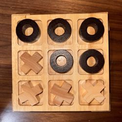 Wooden Tic Tac Toe Game