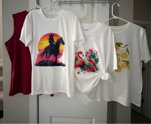 Lot of 4 Graphic Tees and Tank Top