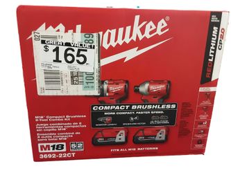Milwaukee 3692-22ct Red Cordless Impact Drill