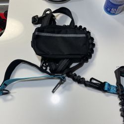 Waist Double Dog Leash With Fanny Pack
