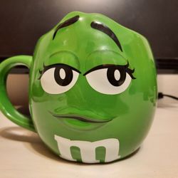 Green M&M Coffee Mug ☕️