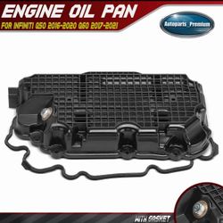 OEM Infiniti Q50 Q60 3.0T VR30 Engine Oil Pan w/ Drain Plug 2016-2024