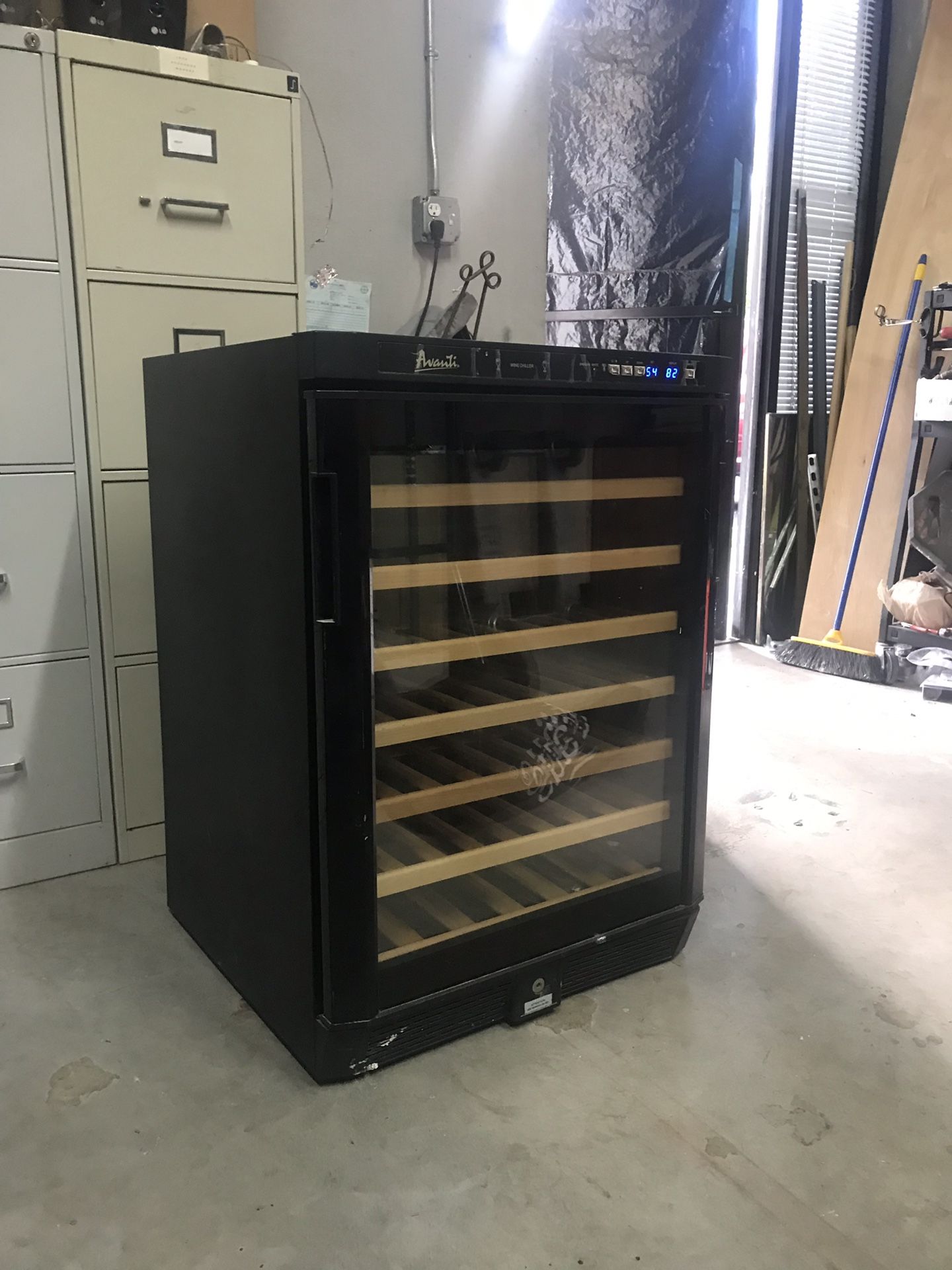 Avanti WC5100BG 24 Inch Wine Cooler with 54Bottle Capacity, 6 Slide