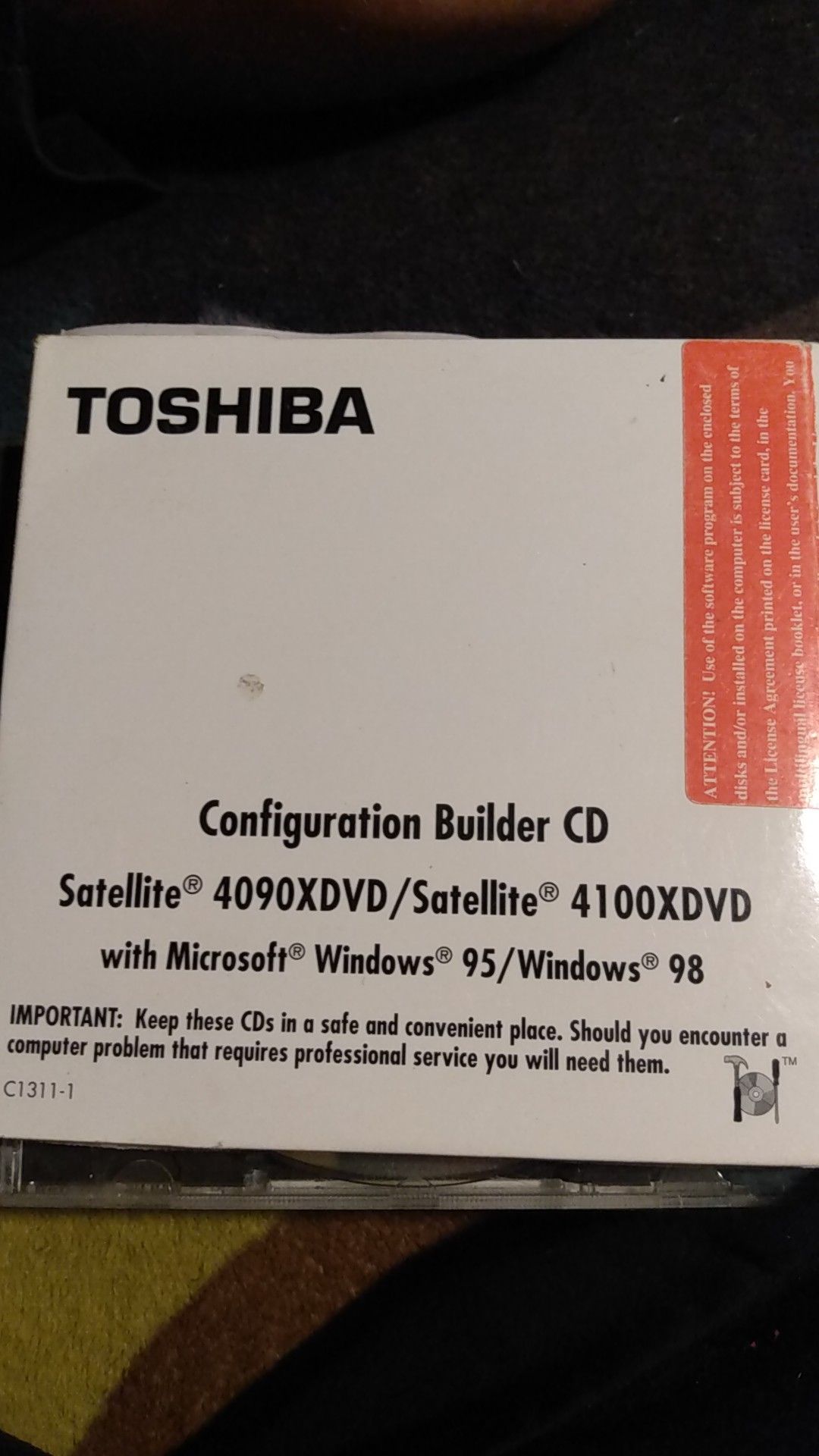 Toshiba configuration Builder CD