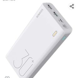 ROMOSS 30000mAh Power Bank Sense 8+, 18W PD USB C Portable Charger with 3 Outputs & 3 Inputs External Battery Pack Cell Phone Charger Battery Compatib