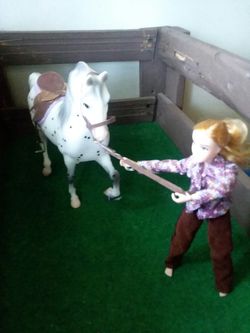 (LIKE NEW) ALL ORIGINAL HORSE & DOLL LOT OF 2 $25 OR BEST OFFER