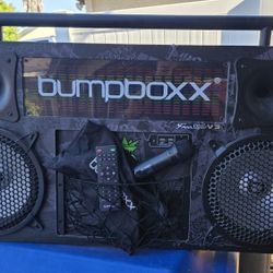 Bumpboxx Freestyle V3s Bluetooth Boombox w/ Wireless Mic & Remote