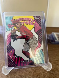 2025 Topps Series 2 Zach Neto #SS-43 Summer Superstars Angels
