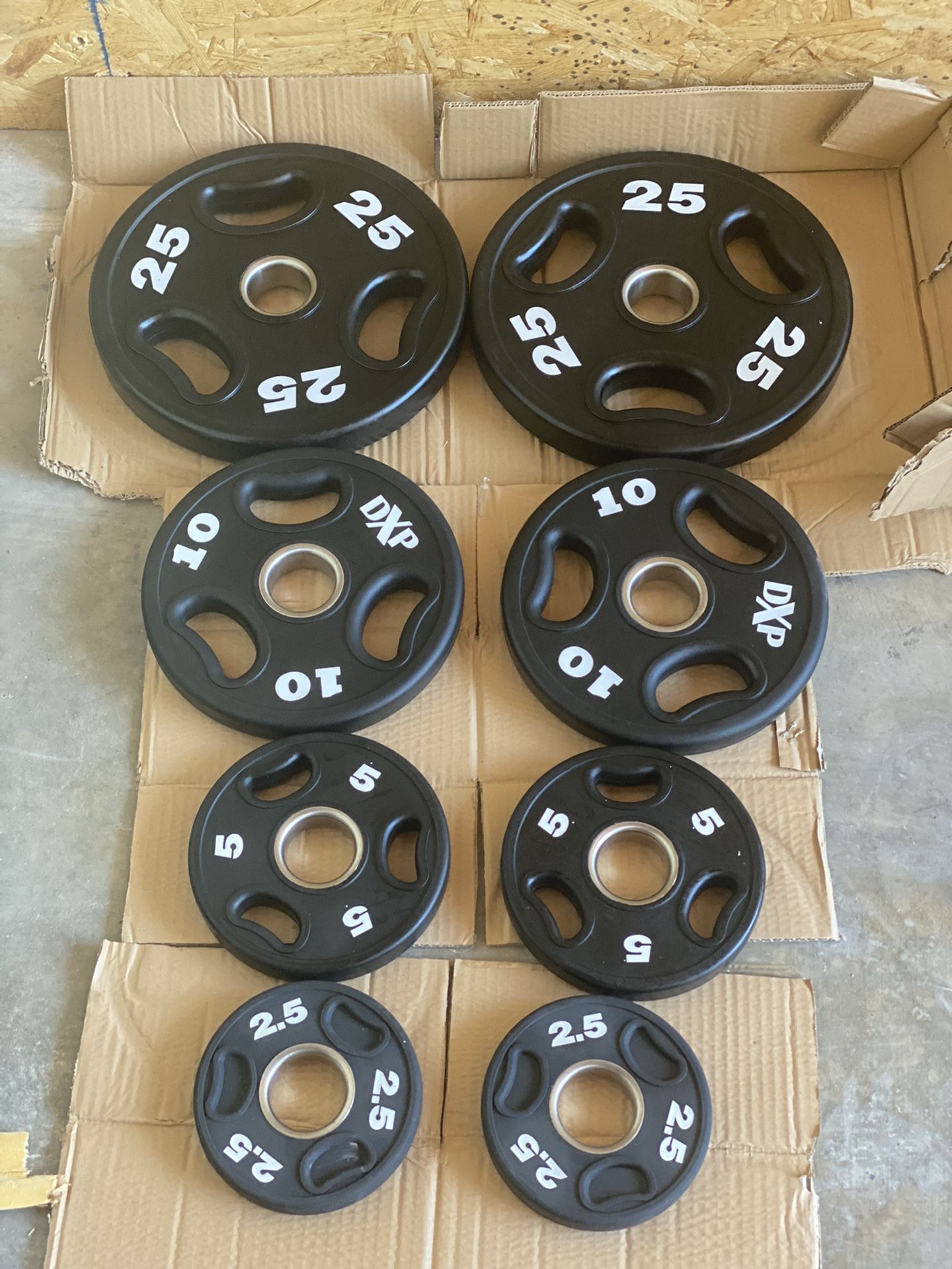 Weights commercial urethane plate set
