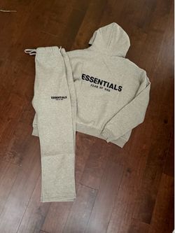 Authentic ✅ Fear of God Essentials Dark Oatmeal Hoodie & Sweatpants Bundle