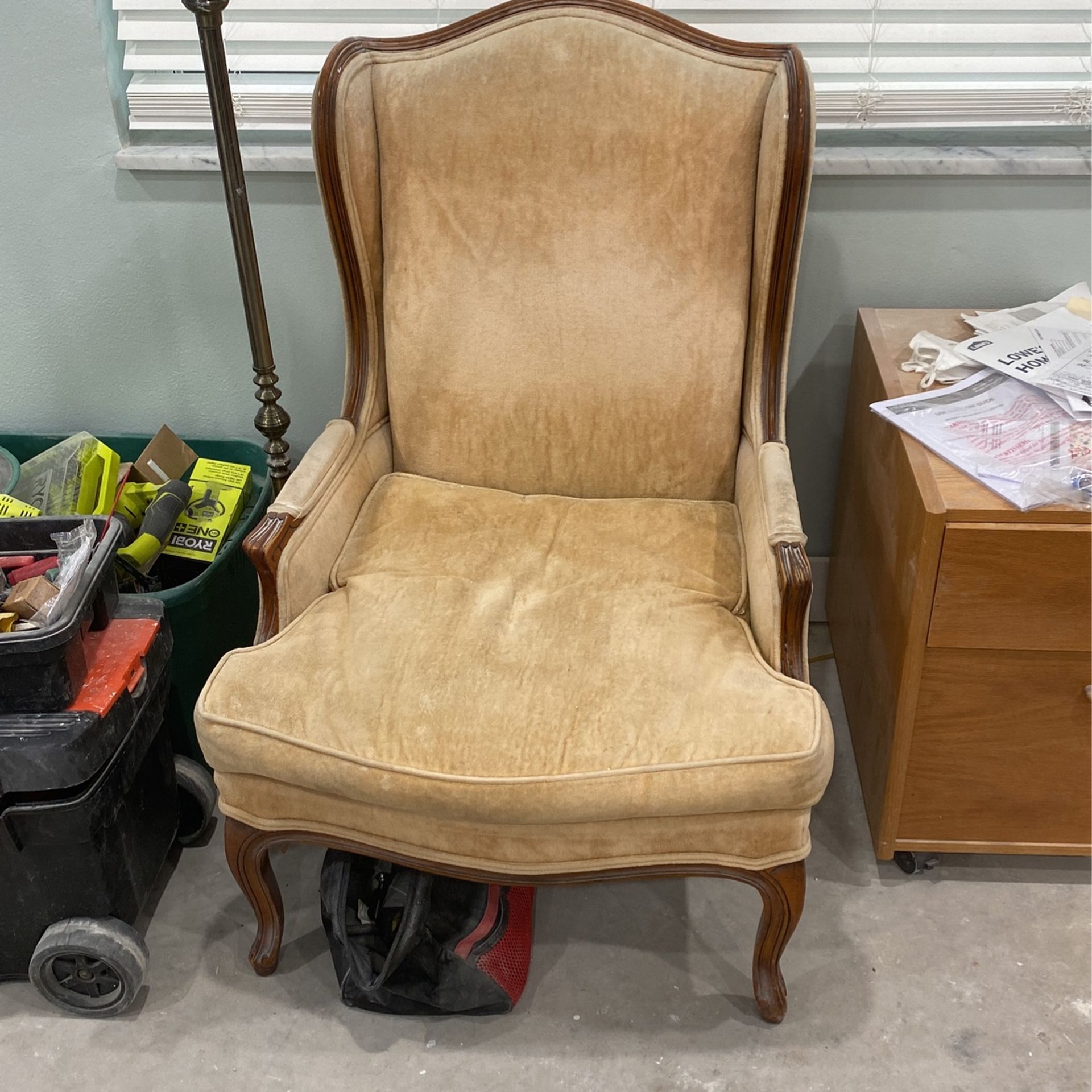 Vintage Wood Frame Chair