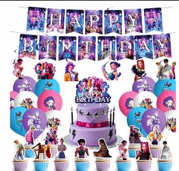 kpop demon hunters  Birthday Party Decorations Set