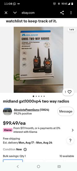 Walkie talkies