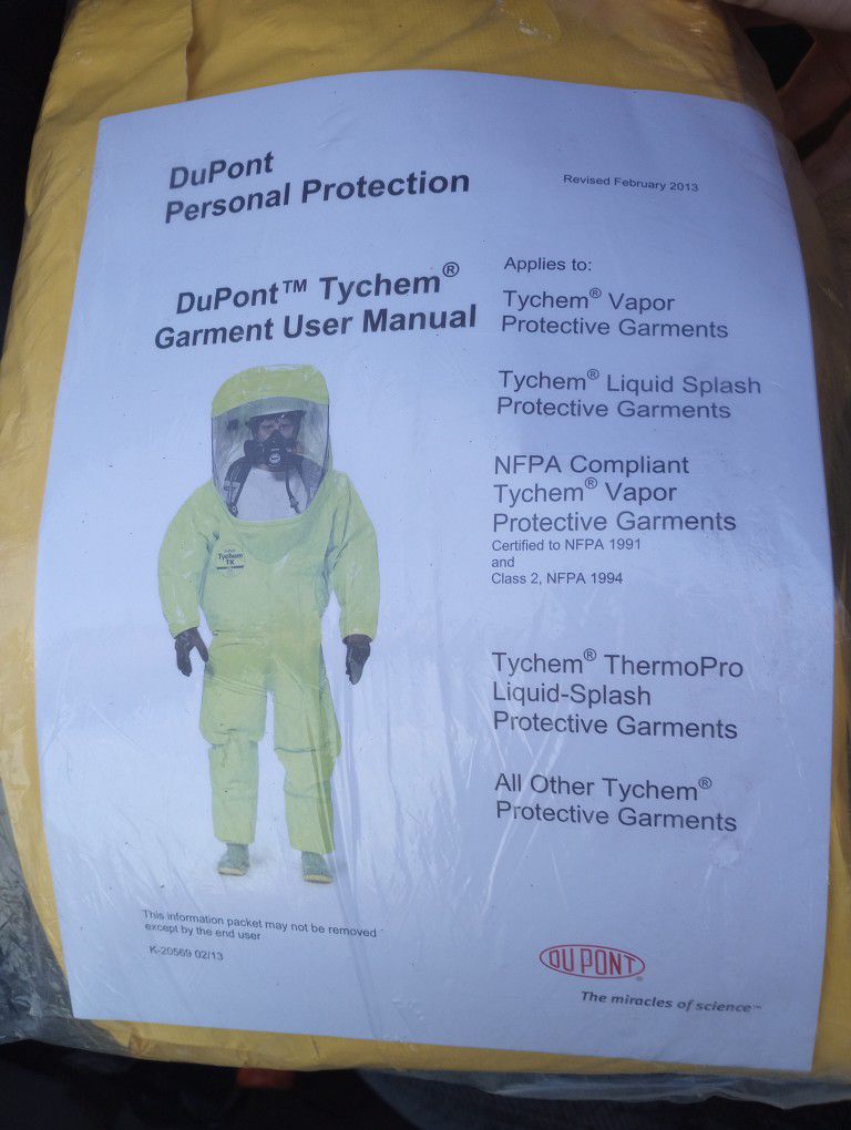 DuPont Tychem Personal Protective Wear