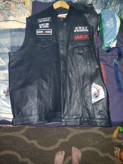 Leather Vest 4xl