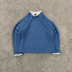 blue kuhl sherpa pullover men’s size L