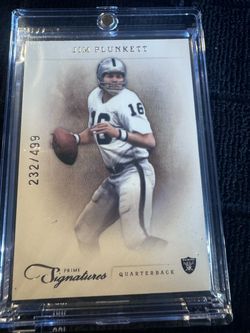 Jim Plunkett Prime Signatures NFL Trading Card 232/499