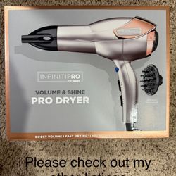 Brand New In Box Infinitipro Hair Dryer