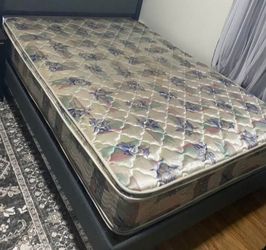 Full  Size Mattress with Floral Pattern