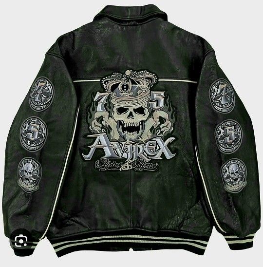 💥RARE AF Avirex Leather Jacket Size 2X