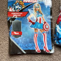 Marvel American Dream (captain America) Adult Costume Size Small