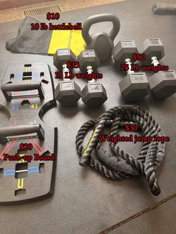 Home workout items
