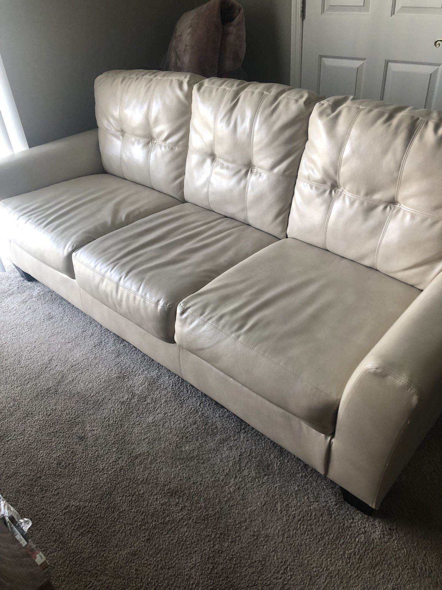 Leather Couch & Love seat with Coffee table