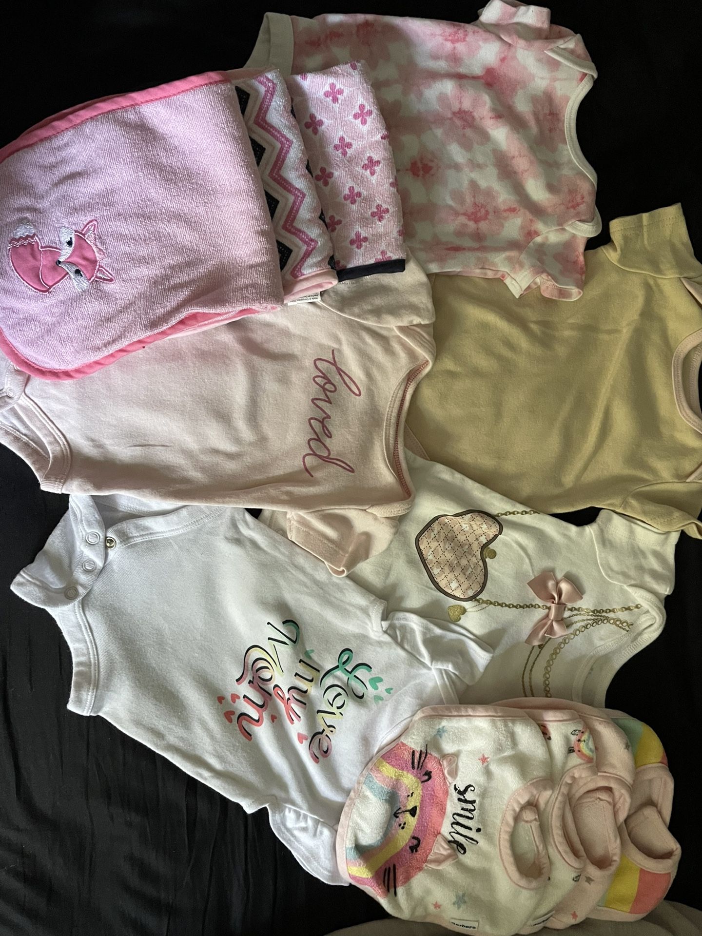 Baby Girl Clothes Bibs And Burp Cloths 