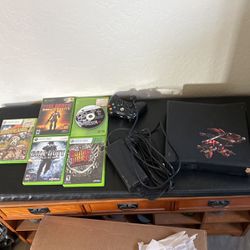 Xbox 360 With 5 Games And Controller