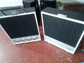 Elgin Vintage  portable 8 track  Stereo Speaker Pair