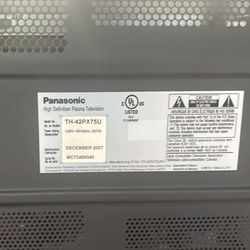 Panasonic Large Screen Heavy Tv. 50 Bucks.