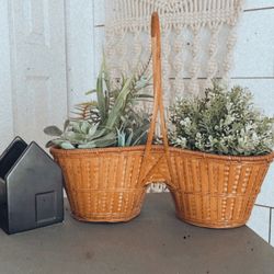Boho Dual Plant Basket 