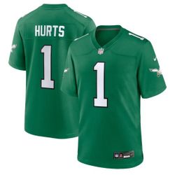 Jalen Hurts #1 Philadelphia Eagles Kelly Green Jersey - Size Large - NWT