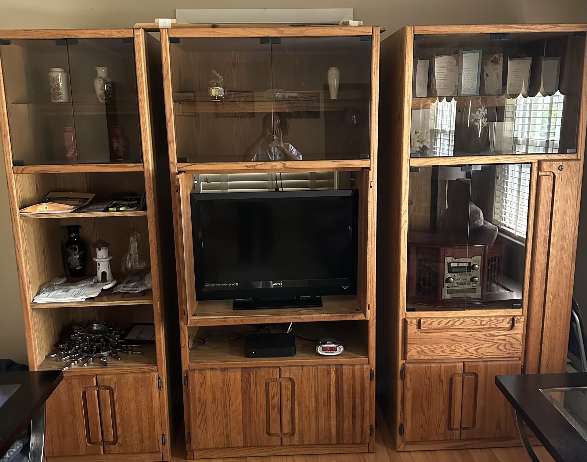 Solid Wood Entertainment Center