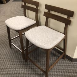 Kitchen Or Bar Stools - BRAND NEW- Baxton Studios Brand And Solid wood 