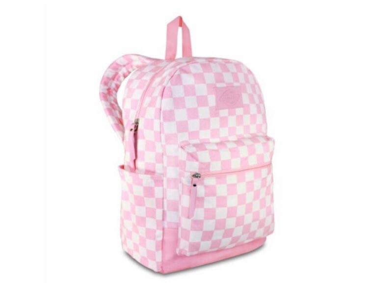 COLTON PINK CHECKERED BACKPACK