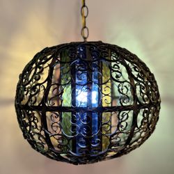 Gothic Spanish Swag Lamp