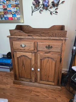 Solid Oak Cabinet